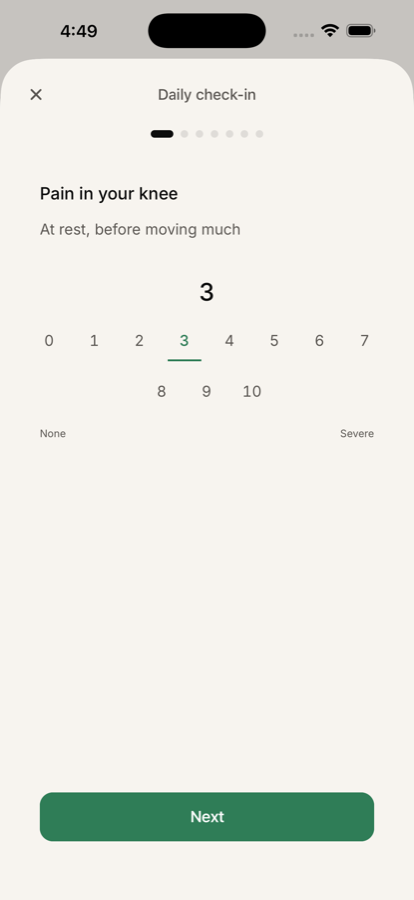 Daily check-in